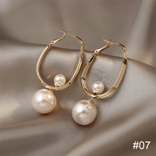 Load image into Gallery viewer, Temperament High-end Pearl Stud Earrings Zircon Earrings Fashion Simple Accessories Jewelry for Women
