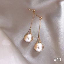 Load image into Gallery viewer, Temperament High-end Pearl Stud Earrings Zircon Earrings Fashion Simple Accessories Jewelry for Women
