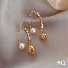 Load image into Gallery viewer, Temperament High-end Pearl Stud Earrings Zircon Earrings Fashion Simple Accessories Jewelry for Women
