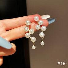 Load image into Gallery viewer, Temperament High-end Pearl Stud Earrings Zircon Earrings Fashion Simple Accessories Jewelry for Women
