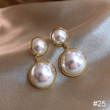 Load image into Gallery viewer, Temperament High-end Pearl Stud Earrings Zircon Earrings Fashion Simple Accessories Jewelry for Women
