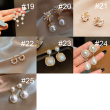 Load image into Gallery viewer, Temperament High-end Pearl Stud Earrings Zircon Earrings Fashion Simple Accessories Jewelry for Women
