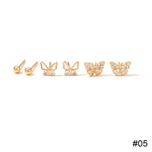 Load image into Gallery viewer, Butterfly Long Pearl Tassel Earrings Zircon Butterfly Stud Earrings Creative Simple Accessories Jewelry for Women
