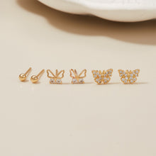 Load image into Gallery viewer, Butterfly Long Pearl Tassel Earrings Zircon Butterfly Stud Earrings Creative Simple Accessories Jewelry for Women
