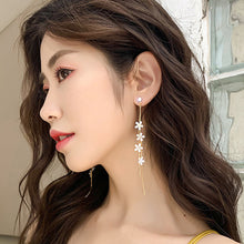 Load image into Gallery viewer, Butterfly Asymmetric Stud Earrings Flower Fringe Earrings Creative Simple Accessories Jewelry for Women
