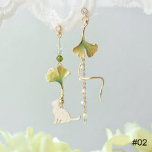 Load image into Gallery viewer, Asymmetrical Sweet Earrings Creative Retro Simple Alloy Eardrop Fashion Accessories Jewelry for Women
