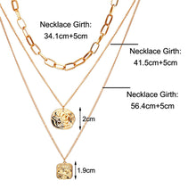 Load image into Gallery viewer, Irregular Metal Chain Multilayer Necklace Creative Retro Simple Alloy Clavicle Chain Fashion Accessories Jewelry
