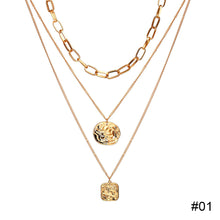 Load image into Gallery viewer, Irregular Metal Chain Multilayer Necklace Creative Retro Simple Alloy Clavicle Chain Fashion Accessories Jewelry
