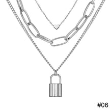 Load image into Gallery viewer, Irregular Metal Chain Multilayer Necklace Creative Retro Simple Alloy Clavicle Chain Fashion Accessories Jewelry
