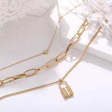 Load image into Gallery viewer, Irregular Metal Chain Multilayer Necklace Creative Retro Simple Alloy Clavicle Chain Fashion Accessories Jewelry
