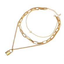 Load image into Gallery viewer, Irregular Metal Chain Multilayer Necklace Creative Retro Simple Alloy Clavicle Chain Fashion Accessories Jewelry
