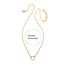 Load image into Gallery viewer, Chain Pearl Double Layer Necklace Creative Retro Simple Alloy Clavicle Chain Fashion Accessories Jewelry
