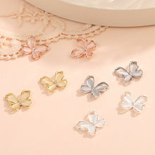Load image into Gallery viewer, 10pcs All-match Bowknot Manicure Accessories Shiny Light Luxury Zircon Nail Accessories Nail Art Decoration
