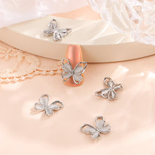 Load image into Gallery viewer, 10pcs All-match Bowknot Manicure Accessories Shiny Light Luxury Zircon Nail Accessories Nail Art Decoration
