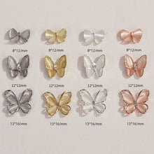 Load image into Gallery viewer, 10pcs All-match Bowknot Manicure Accessories Shiny Light Luxury Zircon Nail Accessories Nail Art Decoration
