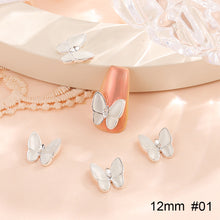 Load image into Gallery viewer, 10pcs All-match Bowknot Manicure Accessories Shiny Light Luxury Zircon Nail Accessories Nail Art Decoration
