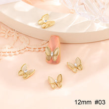 Load image into Gallery viewer, 10pcs All-match Bowknot Manicure Accessories Shiny Light Luxury Zircon Nail Accessories Nail Art Decoration
