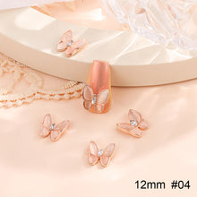 Load image into Gallery viewer, 10pcs All-match Bowknot Manicure Accessories Shiny Light Luxury Zircon Nail Accessories Nail Art Decoration

