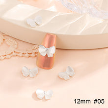 Load image into Gallery viewer, 10pcs All-match Bowknot Manicure Accessories Shiny Light Luxury Zircon Nail Accessories Nail Art Decoration
