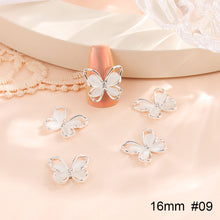 Load image into Gallery viewer, 10pcs All-match Bowknot Manicure Accessories Shiny Light Luxury Zircon Nail Accessories Nail Art Decoration
