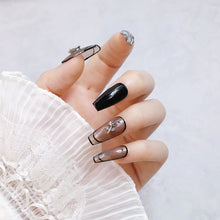 Load image into Gallery viewer, 10pcs Metal Rose Nail Ornaments Retro Dark Style Three-dimensional Rose Ancient Silver Nail Ornaments Nail Art Decoration
