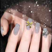 Load image into Gallery viewer, 10pcs Manicure Three-dimensional Bow Alloy Metal Bow Jewelry Nail Art Decoration Manicure Accessories
