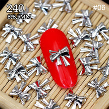 Load image into Gallery viewer, 10pcs Manicure Three-dimensional Bow Alloy Metal Bow Jewelry Nail Art Decoration Manicure Accessories
