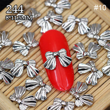 Load image into Gallery viewer, 10pcs Manicure Three-dimensional Bow Alloy Metal Bow Jewelry Nail Art Decoration Manicure Accessories
