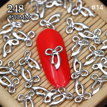 Load image into Gallery viewer, 10pcs Manicure Three-dimensional Bow Alloy Metal Bow Jewelry Nail Art Decoration Manicure Accessories
