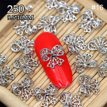 Load image into Gallery viewer, 10pcs Manicure Three-dimensional Bow Alloy Metal Bow Jewelry Nail Art Decoration Manicure Accessories
