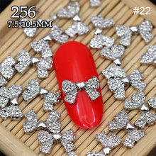 Load image into Gallery viewer, 10pcs Manicure Three-dimensional Bow Alloy Metal Bow Jewelry Nail Art Decoration Manicure Accessories
