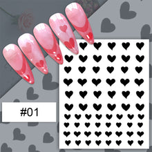 Load image into Gallery viewer, Nail Art Spray Stickers Hollow Love Butterfly Bear Star Template Nail Stickers Nail Art Decoration Nail Accessories
