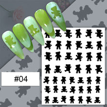 Load image into Gallery viewer, Nail Art Spray Stickers Hollow Love Butterfly Bear Star Template Nail Stickers Nail Art Decoration Nail Accessories

