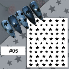 Load image into Gallery viewer, Nail Art Spray Stickers Hollow Love Butterfly Bear Star Template Nail Stickers Nail Art Decoration Nail Accessories
