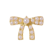 Load image into Gallery viewer, Nail Art Pearl Alloy Jewelry Bow Knot Diamond Jewelry Nail Jewelry Nail Art Decoration Manicure Accessories
