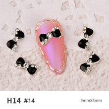 Load image into Gallery viewer, Bow Nail Art Jewelry Pearl Diamond Jewelry Rhinestone Shiny Nail Ornament Nail Art Decoration Manicure Accessories
