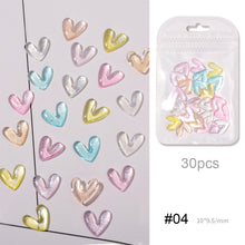 Load image into Gallery viewer, 30pcs 3D Love Rhinestone Nail Art Accessories Shiny Crystal Nail Art Decoration Manicure Accessories
