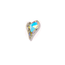 Load image into Gallery viewer, Love Nail Art Jewelry Crystal Diamond Shiny Point Bottom Crooked Peach Heart Nail Art Decoration Nail Accessories
