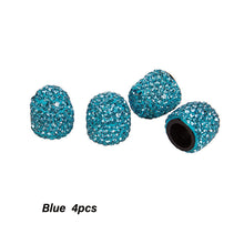 Load image into Gallery viewer, 4PCs Car Tire Valve Caps Diamond Styling Bling Dust-proof Wheel Valve Cover Vehicle Shining Car Charms Decor Auto Accessories
