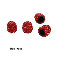 Load image into Gallery viewer, 4PCs Car Tire Valve Caps Diamond Styling Bling Dust-proof Wheel Valve Cover Vehicle Shining Car Charms Decor Auto Accessories
