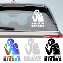 Load image into Gallery viewer, 1Pc Respect Biker Sticker For On Car Motorcycle Vinyl 3D Stickers Motorcycle Vinyl 3D Stickers And Decals 15x11CM
