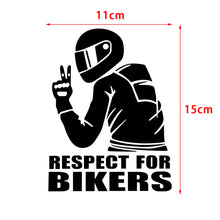 Load image into Gallery viewer, 1Pc Respect Biker Sticker For On Car Motorcycle Vinyl 3D Stickers Motorcycle Vinyl 3D Stickers And Decals 15x11CM
