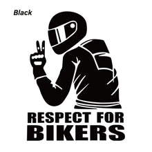 Load image into Gallery viewer, 1Pc Respect Biker Sticker For On Car Motorcycle Vinyl 3D Stickers Motorcycle Vinyl 3D Stickers And Decals 15x11CM
