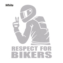 Load image into Gallery viewer, 1Pc Respect Biker Sticker For On Car Motorcycle Vinyl 3D Stickers Motorcycle Vinyl 3D Stickers And Decals 15x11CM
