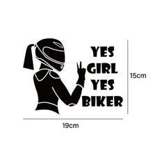 Load image into Gallery viewer, Motorcycle Sticker Respect For Bikers and YES Girls YES Bike Reflective Car Stickers Moto Auto Decal Funny JDM Vinyl Styling
