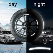 Load image into Gallery viewer, 22pcs Car Wheel Hub Strong Reflective Sticker Tire Rim Reflective Strips Luminous Sticker for Night Driving Car-Styling Accessories
