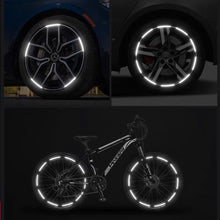 Load image into Gallery viewer, 22pcs Car Wheel Hub Strong Reflective Sticker Tire Rim Reflective Strips Luminous Sticker for Night Driving Car-Styling Accessories
