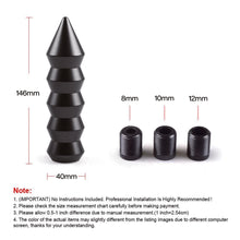 Load image into Gallery viewer, 5.7inch 14.6cm Gear Shift Knob Pointed End Cone Manual Transmission Aluminum Shifter Lever Knob Gear Bamboo Style
