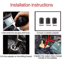 Load image into Gallery viewer, 5.7inch 14.6cm Gear Shift Knob Pointed End Cone Manual Transmission Aluminum Shifter Lever Knob Gear Bamboo Style
