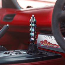 Load image into Gallery viewer, 5.7inch 14.6cm Gear Shift Knob Pointed End Cone Manual Transmission Aluminum Shifter Lever Knob Gear Bamboo Style
